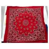 Vintage Bandana Collection - Assorted Color Pattern Bandanas Including Tito