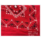 Vintage Bandana Collection - Assorted Color Pattern Bandanas Including Tito