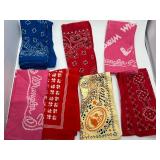 Vintage Bandana Collection - Assorted Color Pattern Bandanas Including Tito