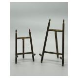 Vintage Brass Easel Set & Ornate Frames (Lot of 3)