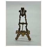 Vintage Brass Easel Set & Ornate Frames (Lot of 3)