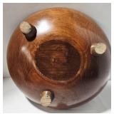 Vintage Munising Rooster Wooden Bowl & Butlers