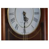 Seth Thomas Wall Clock Regulator Style Dark Wood Case Pendulum