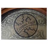 Tempus Fugit Grandfather Clock - Oak Case with Glass Door & Weights