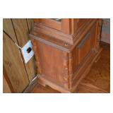 Tempus Fugit Grandfather Clock - Oak Case with Glass Door & Weights