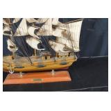 HMS Bounty Model Ship - Handcrafted Wooden Display Model