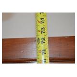 Curio Cabinet with Glass Doors & Shelves - 74 in Tall