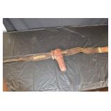 Vintage Leather Belt with Holster & Cartridge-Loop Straps
