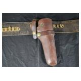 Vintage Leather Belt with Holster & Cartridge-Loop Straps