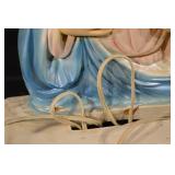 Sacred Heart Devotional Figurines Set - 3 Large Statues with Bases & Mary