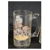 Schmidt Beer Collector Series II Glass Mugs - Lot of 4