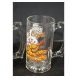 Schmidt Beer Collector Series II Glass Mugs - Lot of 4
