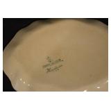 Assorted Floral China Plates & Bowls - Occupied Japan Marks, Cream & Blue Patterns