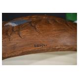 ZAVORI Mallard Duck Decoy Pair - Hand-Carved Wood Display Ducks, Green Heads