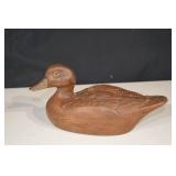 Porcelain Wooden Duck Decoy  Hollow Body