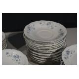 Johann Haviland Bavaria Germany Blue Floral Dinnerware Set - Plates, Cups & Saucers