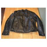 Zap Leather & Cr Winged Embroidered Leather Jacket - XL, Zip-Out Liner