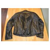 Zap Leather & Cr Winged Embroidered Leather Jacket - XL, Zip-Out Liner
