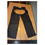 USA Dream Apparel Leather Pants - Size L - Black Leather-Look