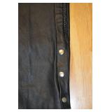 USA Dream Apparel Leather Pants - Size L - Black Leather-Look