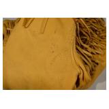Buckskin Fringe Leather Jacket - Size 20