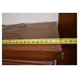 Wood Display Cabinet with Glass Front - 2 Doors, Glass Shelves