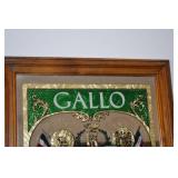 Gallo Vermouth Extra Dry Framed Advertising Poster - Vintage Wall Art