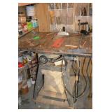 Craftsman 10-In Table Saw on Rolling Stand with Miter Gauge