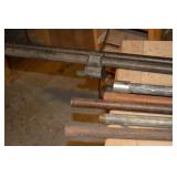 Steel Pipes & Rods - Assorted Workshop Hardware with Red Clamps