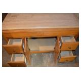 Oak Base Cabinet with 4 Drawers & 2 Doors - 48in Wide