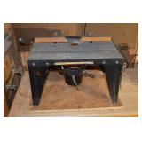 Router Table with Under-Table Router & Dust Port, Ridged Metal Top