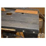 Router Table with Under-Table Router & Dust Port, Ridged Metal Top