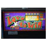Love to Win Slot Machine - 5¢ Coin-Op Video Cabinet (10,000 Coins Display)