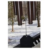 Copper Wind Chime - 6 Tubes, Rust Patina, Hex Windcatcher Outdoor Decor