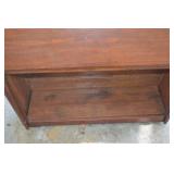 Vintage Wood Lift-Top Storage Cabinet - Hall Console