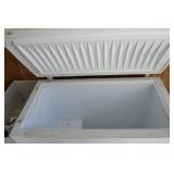 White Chest Freezer with Lift-Top Lid - Used Garage/Home Freezer Storage Solution