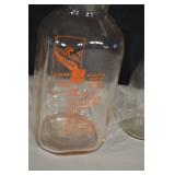 Two Rivers Ice Cream Co. Glass Milk Bottles (Lot of 4) - Vintage Wisconsin