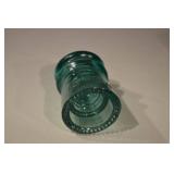 Hemingray No. 9 Glass Telegraph Insulator - Teal Green (Lot of 3)