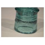 Hemingray No. 9 Glass Telegraph Insulator - Teal Green (Lot of 3)