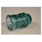 Hemingray No. 9 Glass Telegraph Insulator - Teal Green (Lot of 3)