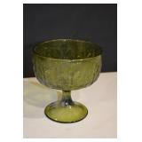 Assorted Colored Glass Dishes & Goblet - 5-Piece Set