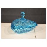 Assorted Colored Glass Dishes & Goblet - 5-Piece Set