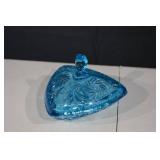 Assorted Colored Glass Dishes & Goblet - 5-Piece Set