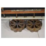 Victor Products Co. Pastry Press With 2 Flower Rosette Dies - Antique Kitchen Tool