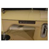 Signature Sewing Machine - Vintage Portable with Case (Beige)