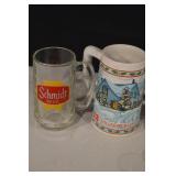 Schmidt/Miller High Life/Budweiser Beer Glasses & Stein - 11 Pieces (Lot of 11)