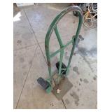 Green 2-Wheel Hand Truck Dolly with Steel Frame, Load Deck & Wheel Guards