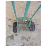 Green 2-Wheel Hand Truck Dolly with Steel Frame, Load Deck & Wheel Guards