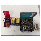 Drill Bit Sets - Multi-Material Bits in Green Toolbox & Red & Blue Cases