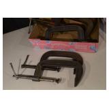 C-Clamps & Bar Clamps - Assorted Heavy-Duty Steel, Mixed Sizes